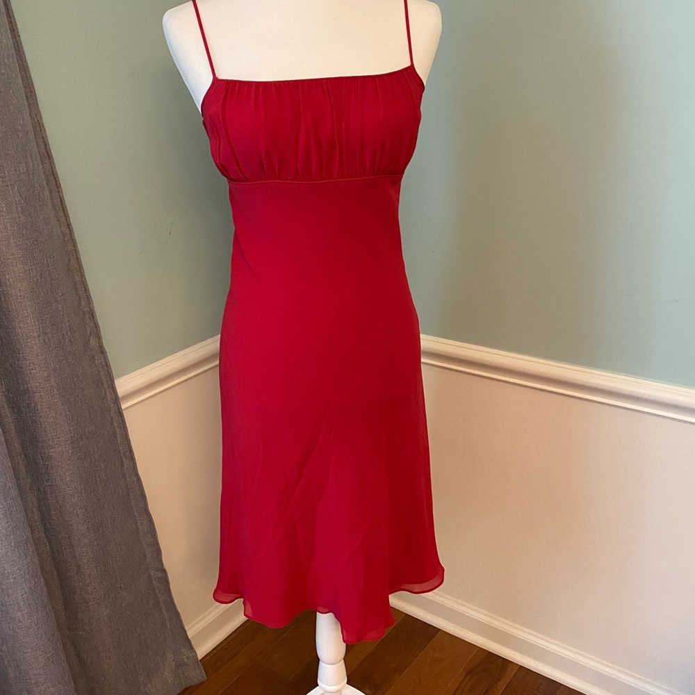 Red cocktail dress